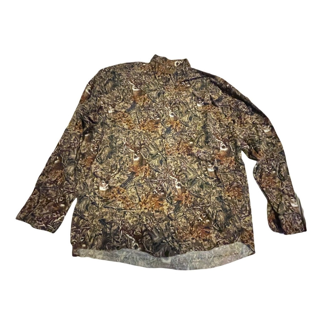 Clearwater Outfitters Camouflage Shirt Duck L USA VTG Size XLarge hunting